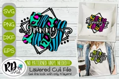 Grammy Brushstroke - A Layered Cricut SVG for Mother's Day Product Image 1