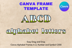 Canva Letters Frame Alphabet Template Font Add Photo_C330 Product Image 1