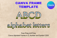Canva Letters Frame Alphabet Template Font Add Photo_C332 Product Image 1