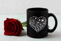 Flower in Heart Svg , Flowers Svg, Wildflower Svg, Product Image 6