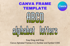 Canva Letters Frame Alphabet Template Font Add Photo_C335 Product Image 1