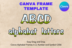 Canva Letters Frame Alphabet Template Font Add Photo_C336 Product Image 1