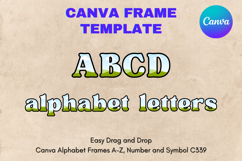 Canva Letters Frame Alphabet Template Font Add Photo_C339 Product Image 1