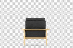 Isometric Arm Chair 3D isolated render Product Image 1