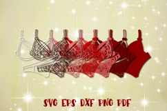 3D Lingerie Valentines svg Love 3D Valentine's day Lover Product Image 2