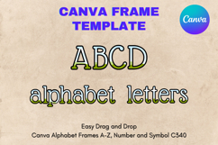 Canva Letters Frame Alphabet Template Font Add Photo_C340 Product Image 1