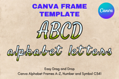 Canva Letters Frame Alphabet Template Font Add Photo_C341 Product Image 1
