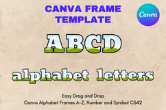 Canva Letters Frame Alphabet Template Font Add Photo_C342 Product Image 1