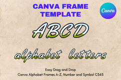 Canva Letters Frame Alphabet Template Font Add Photo_C343 Product Image 1