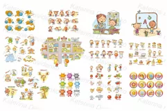 Teaching aid while language learning, clipart bundle Product Image 2