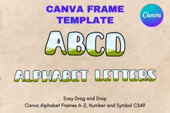 Canva Letters Frame Alphabet Template Font Add Photo_C349 Product Image 1