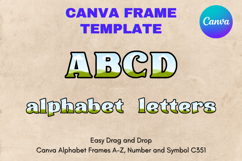 Canva Letters Frame Alphabet Template Font Add Photo_C351 Product Image 1