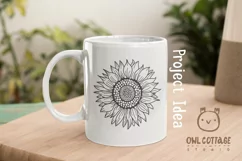 Sunflower Monograms svg, Sunflower mini bundle, Sunflower cl - Free Design of The Week Product Image 2