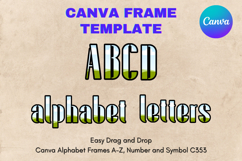 Canva Letters Frame Alphabet Template Font Add Photo_C353 Product Image 1
