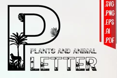 Plants and Animal Letter A-Z Svg Cut eps ai Png files Product Image 1