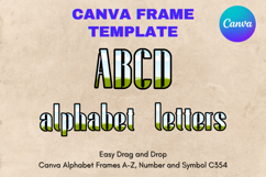 Canva Letters Frame Alphabet Template Font Add Photo_C354 Product Image 1