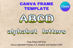 Canva Letters Frame Alphabet Template Font Add Photo_C355 Product Image 1