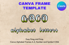 Canva Letters Frame Alphabet Template Font Add Photo_C356 Product Image 1