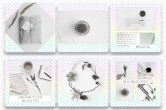 Rainbow Polkadot Instagram Templates | Social Media Template Product Image 2