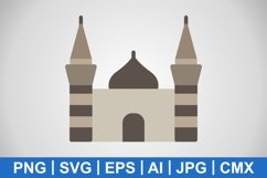 Vector Mosque Icon Product Image 1