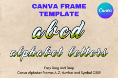 Canva Letters Frame Alphabet Template Font Add Photo_C359 Product Image 1