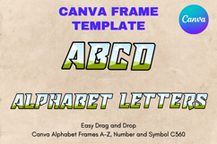 Canva Letters Frame Alphabet Template Font Add Photo_C360 Product Image 1
