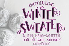 Web Font Winter Sweater - A Fun Font Duo with Stylistic Alte Product Image 1