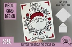 Christmas insert card design| Paper cutting | Cricut Joy svg Product Image 1