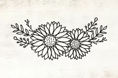 Sunflowers SVG - Sunflower Cliparts - Flowers SVG Product Image 3