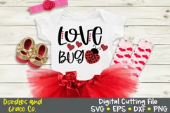 Love Bug SVG - Valentine's Day SVG - DXF - PNG - EPS Product Image 3