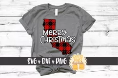 California - Buffalo Plaid State - SVG PNG DXF Cut Files Product Image 1