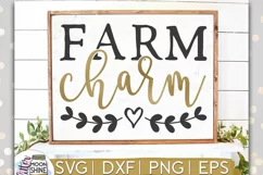 Farm Charm SVG DXF PNG EPS Cutting File Product Image 1