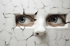 Cracked Face Background Wallpaper Product Image 1
