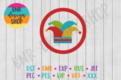 Circus Machine Embroidery Design, Jester Embroidery Product Image 1