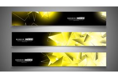 banner collection. abstract background with luminous Product Image 1