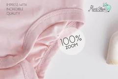 Baby Shirt Mockup | Kids New Born Bodysuit Mock Up Product Image 2