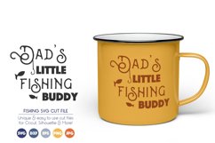 Dads Little Fishing Buddy - Fish, Fishing Pole SVG Product Image 1