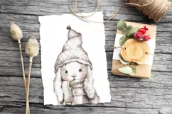 Bunny. Watercolor baby animals. Sublimation designs Product Image 4