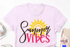 Summer vibes - Summer SVG EPS DXF PNG Cut File Product Image 3