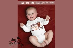 Mommy's Pumpkin Spice Latte Date - SVG DXF PNG Digital file Product Image 2