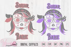 Pirate Sugar Skull svg, Day of the dead svg cut file Product Image 2