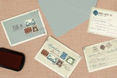 Vintage Stamp Wedding Invitation Product Image 3