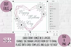 3D Mother’s Day heart card | Paper cutting | Mother’s Day Product Image 4