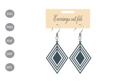 Earrings Template SVG Product Image 1