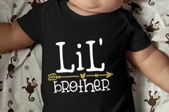 Lil' brother svg, baby brother shirt svg Product Image 2