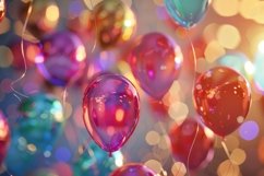 Colorful Ballons with Bokeh Background Wallpaper Product Image 1