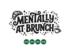 Funny Hand Lettered Quote For Brunch Decor Product Image 1