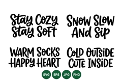 Hand Lettered Cozy Winter Quotes For Crafts And Decor Product Image 1