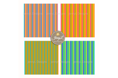 Colorful Bright Stripes Digital Papers, Colored Pattern Product Image 5