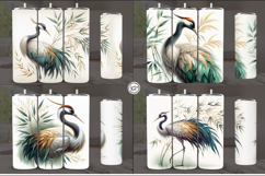 4 Crane Tumbler Sublimation, 20 oz Tumbler Wraps Product Image 2